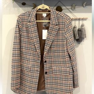 XXL Brown Plaid Blazer